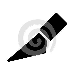 Cut vector glyph flat icon