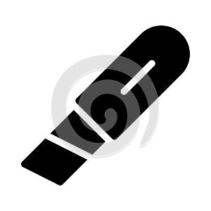 Cut vector glyph flat icon