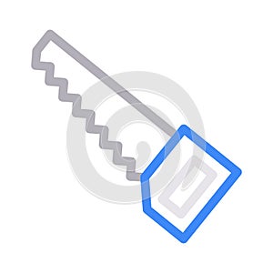 Cut vector color line icon