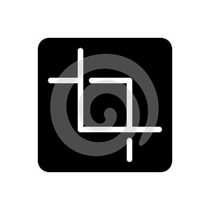 Cut vector glyph flat icon