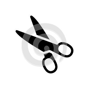 Cut vector glyph flat  icon