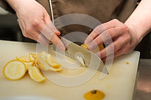 Cut lemon photo