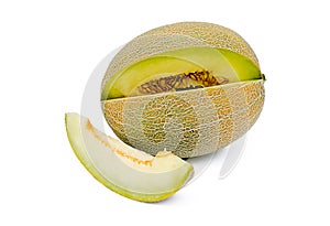 The cut melon