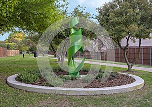 `Cut One Plant One` by Nic Noblique 2012, public art in Addison, Texas.