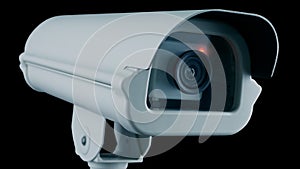 Cut Out CCTV Camera Flashing Loop With Alpha Channel