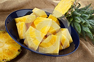 Cut pineapple