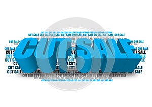 Cut sale graphic