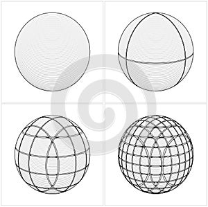 Cut Sphere From The Simple To The Complicated Vector