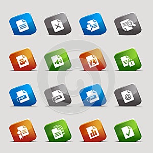 Cut Squares - File format icons