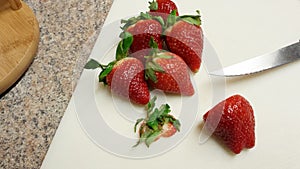 Cut strawberry