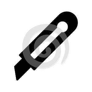 Cut glyph flat vector icon