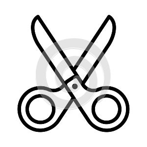 Cut thin line vector icon
