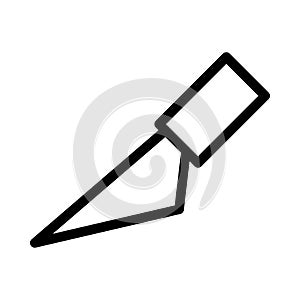 Cut vector thin line icon