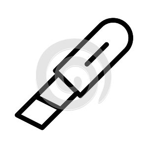 Cut vector thin line icon