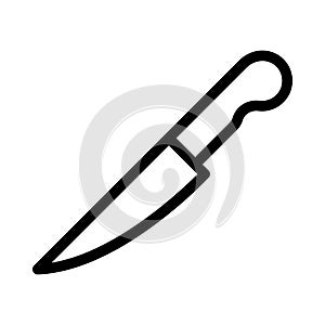 Cut vector thin line icon