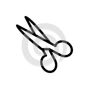 Cut vector thin line icon