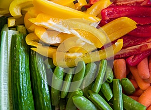 Cut vegetables