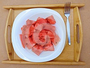 Cut watermelon fruit food red water-melon citrullus lanatus pasteque sliced pieces summer-fruit sandia melancia photo