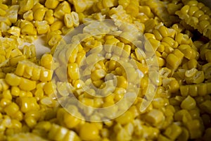 Cut yellow corn