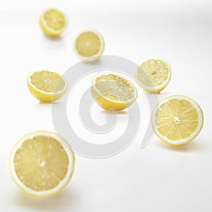 Cut Yellow lemons