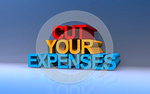 cut your expenses on blue