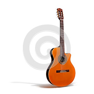 Cutaway Classical Acoustic Guitar//whole body/Isol