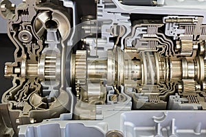 Cutaway transmission of the truck