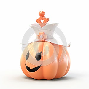 Cute 3d Easter Jackolantern Princess Hat Pumpkin Ornament Mockup