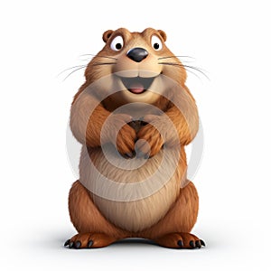 Cute 3d Groundhog Illustration Inspired By Dmitry Vishnevsky