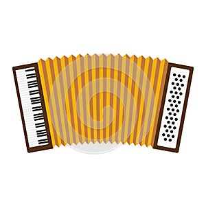 Cute accordion isolated icon