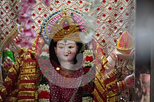 Cute adishakti devi Durga Devi Statue in Temple