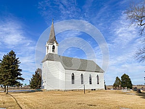 A cute adorable little rural country church