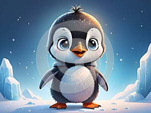 Cute adorable penguin