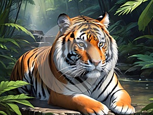 So cute adorable tiger