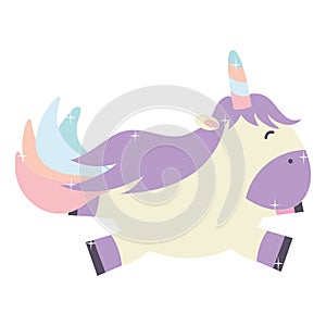 Cute adorable unicorn fairy character