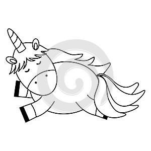 Cute adorable unicorn fairy character