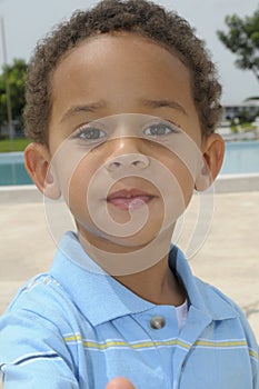 Cute African American boy