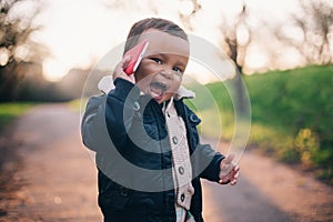 Cute African American Boy