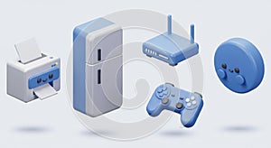 Cute AI-Generated Gadget Icons