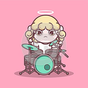 cute angel drum