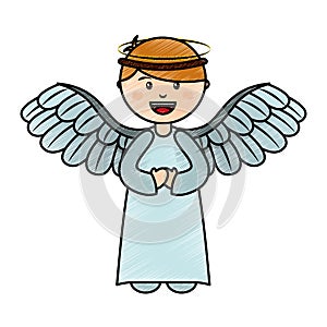 Cute angel manger character