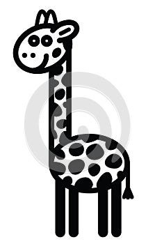 Cute animal giraffe - illustration