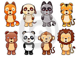 Cute animal set