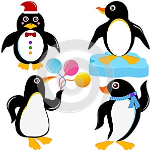 Cute Animal Vector Icons : Seabird - Penguin