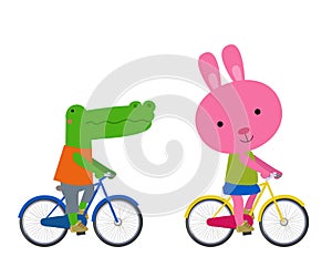 Cute Animals biking