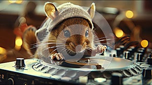 Cute Animals DJing At Party Silly Meme Adorable Moment