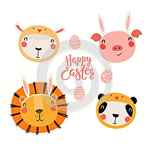 Cute animals Easter set