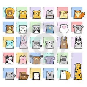 Cute Animals Icon Set