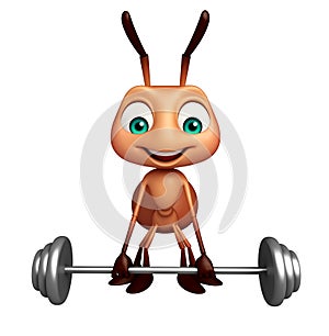 cute Ant cartoon character Gim equipment