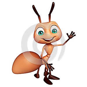 cute Ant funny cartoon character